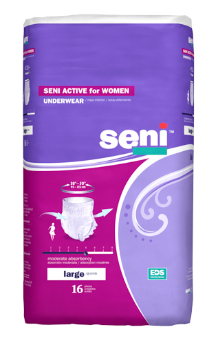 -s-la16-aw1 Active For Women Underwear-moderate, Large - 16 Per Pack