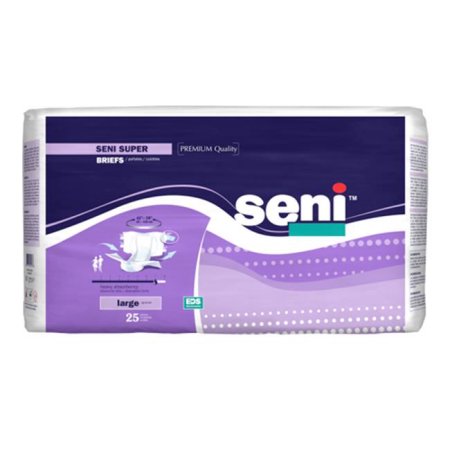 -s-me25-bs1 Super Briefs For Heavy Incontinence, Medium - 25 Per Pack
