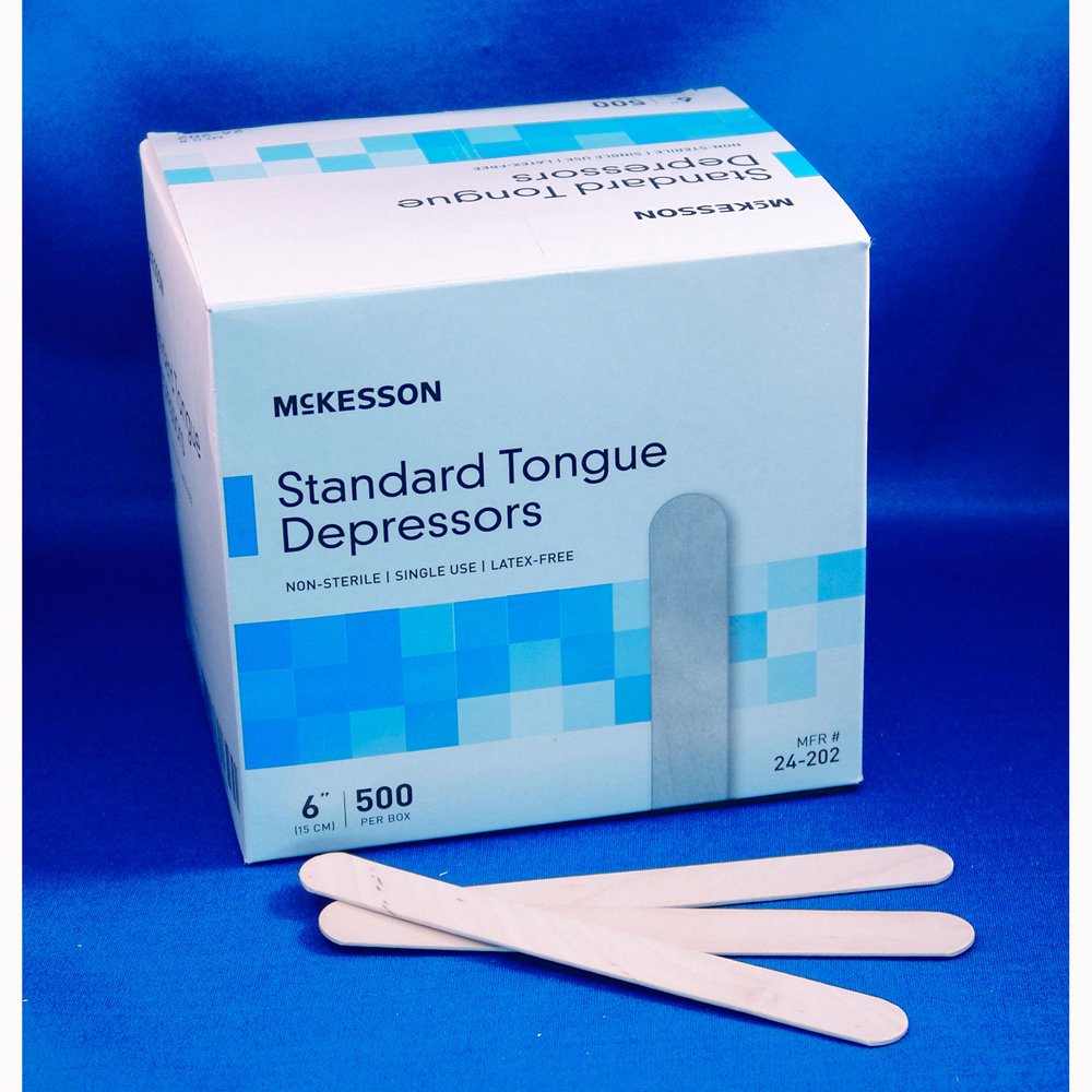 Mckesson Mckesson-24-202-bx 6 In. Tongue Depressor, Non-sterile - Box Of 500