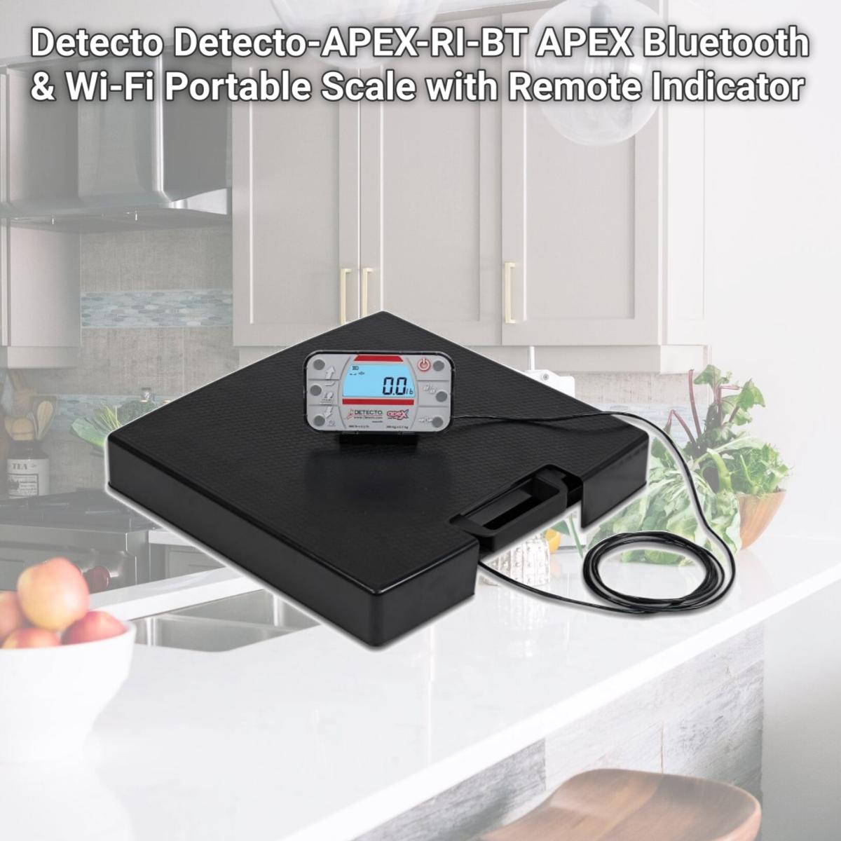 Picture of Detecto Detecto-APEX-RI-BT APEX Bluetooth &amp; Wi-Fi Portable Scale with Remote Indicator