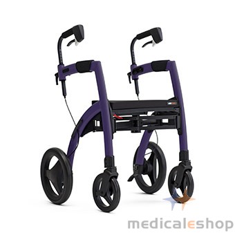 Rollz-motion-510-2010rm0013 2 - In - 1 Rollator & Transport Chair, Dark Purple - Regular