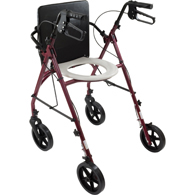 -f2g-rol8cbg 8 In. Rollator With Commode Seat