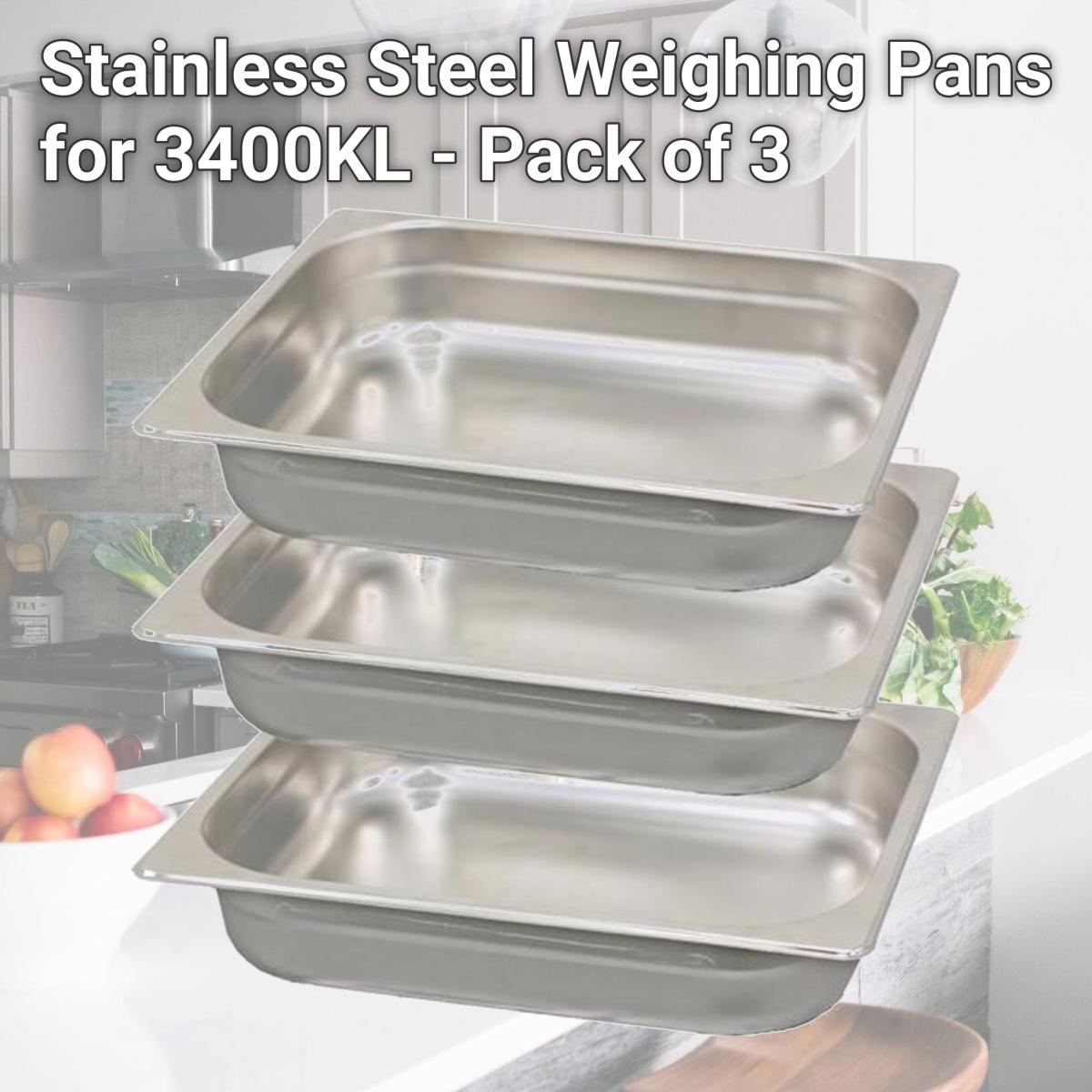 Picture of Health O Meter Healthometer-3400PAN Stainless Steel Weighing Pans for 3400KL - Pack of 3