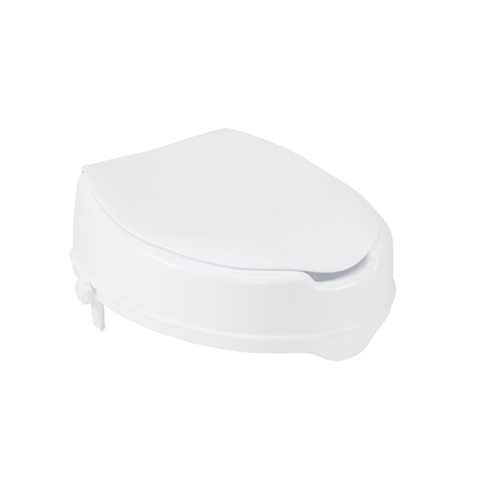 Drive Medical Drive-medical-bs38 Raised Toilet Seat With Lock & Lid Standard Seat