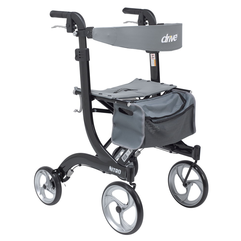 Drive Medical Drive-medical-rs28 Nitro Euro Style Walker Rollator, Tall