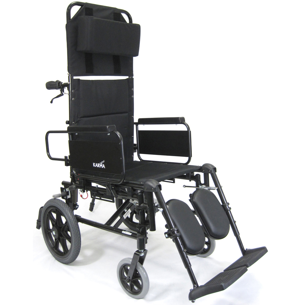 Karman Karman-km5000fw-tp Reclining Transport Wheelchair With Removable Desk Armrest