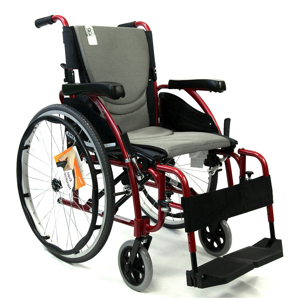 Karman Karman-s-ergo125f Wheelchair With Flip-back Armrest & Swing Footrest