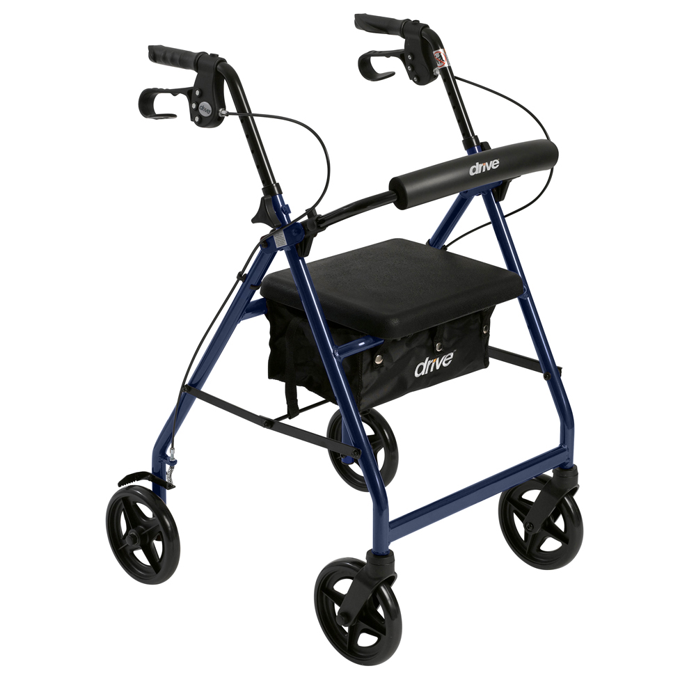 Drive Medical Drive-medical-rs10 Aluminum Rollator With Fold Up & Removable Back Support