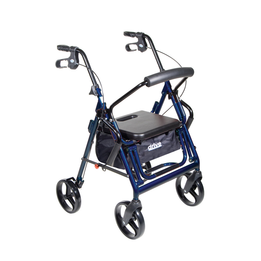 Drive Medical Drive-medical-rs15 Duet Transport Wheelchair Walker Rollator