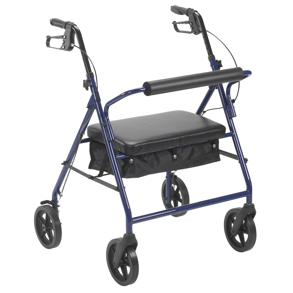 Drive Medical Drive-medical-rs16 Bariatric Rollator With 8 In. Wheels