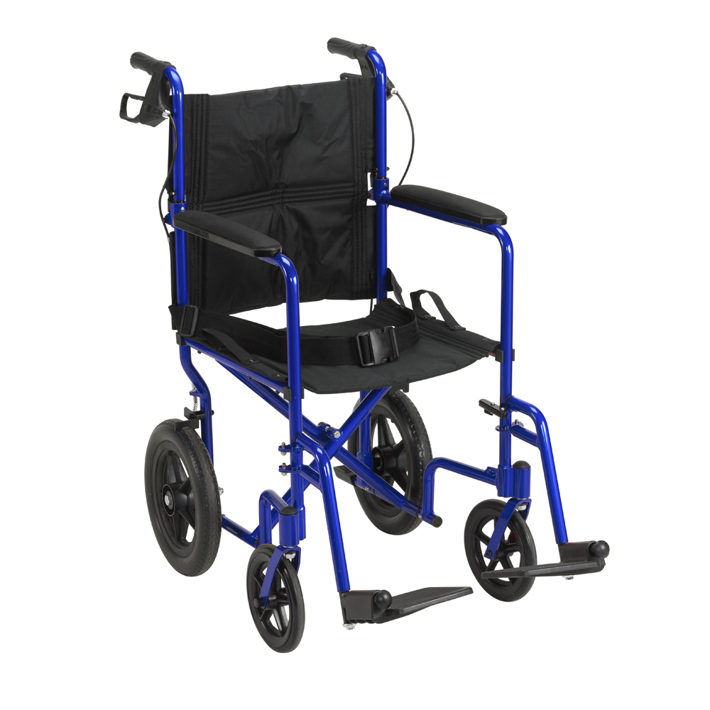 Drive Medical Drive-medical-tc9 Lightweight Expedition Transport Wheelchair With Hand Brakes