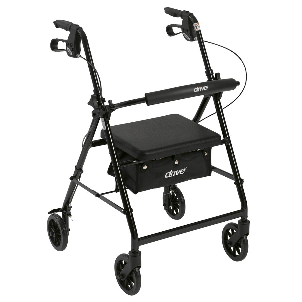 Drive-medical-rs4 6 In. Wheels-fold Up Removable Back Support - Padded Seat