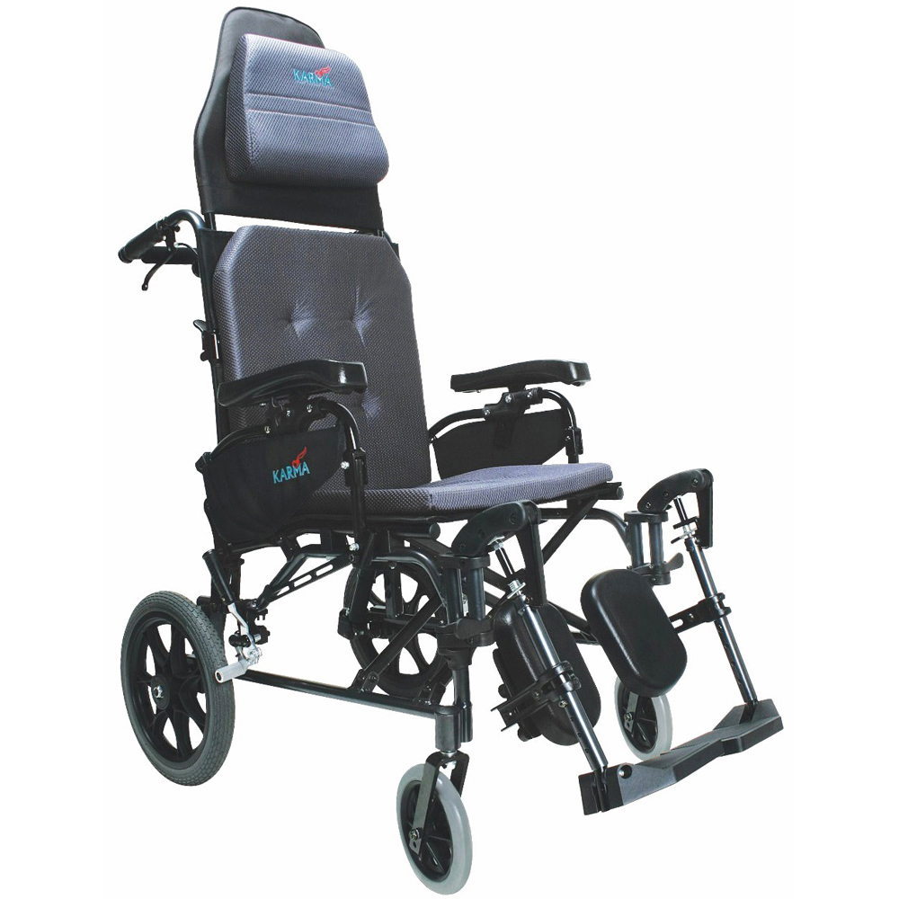 Karman Karman-mvp502tp Lightweight Ergonomic Reclining Transport Wheelchair