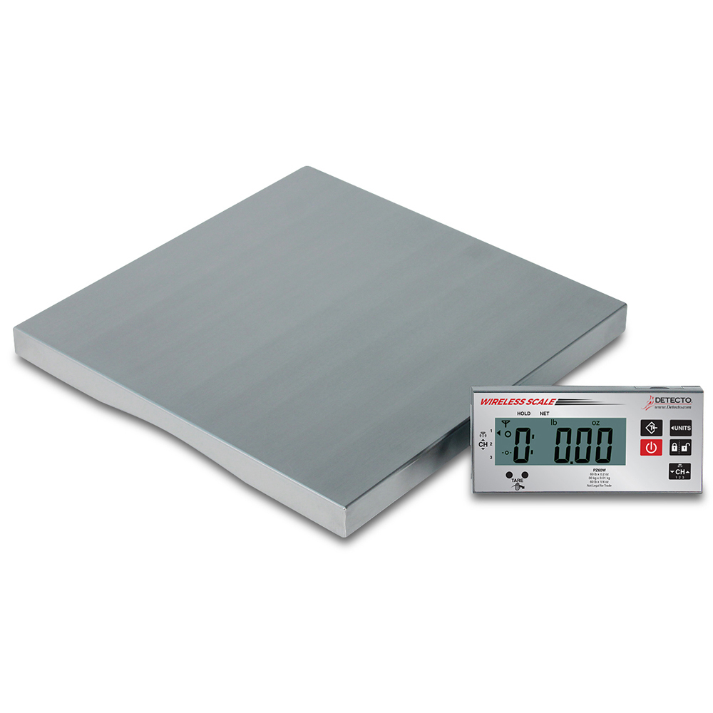 -pz60w Stainless Steel Scale With Wireless Display & Touchless Tare