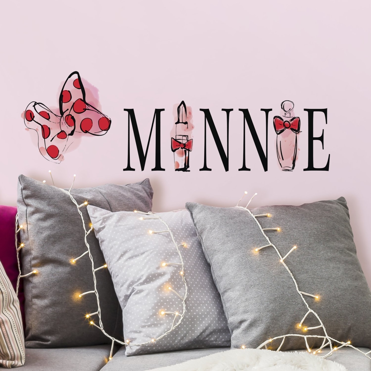 Minnie Mouse Perfume Peel & Stick Wall Decals