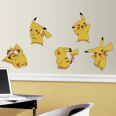 Pokemon Pikachu Peel & Stick Wall Decals