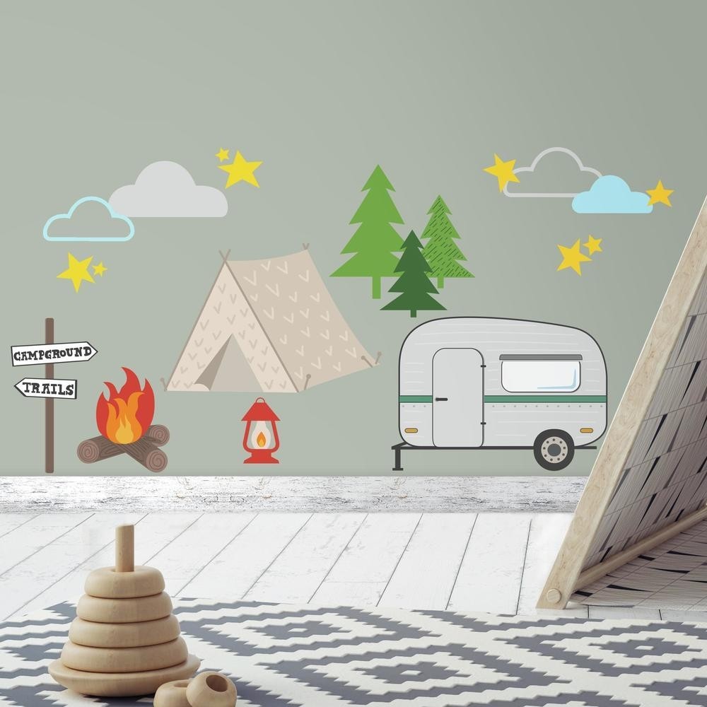 Camping Peel & Stick Wall Decals