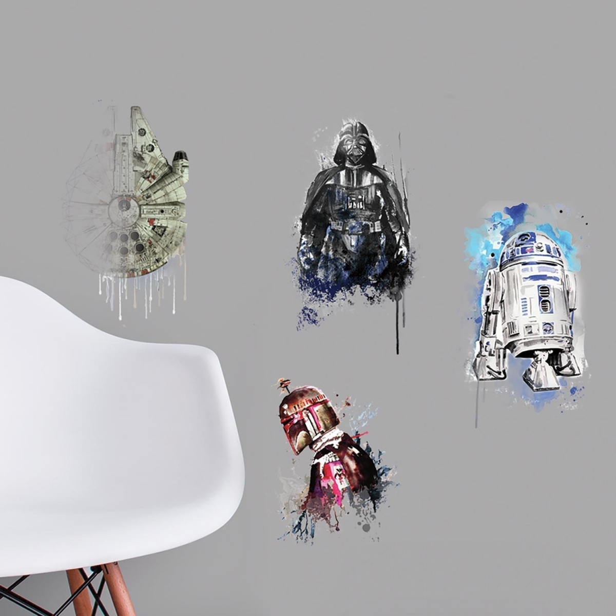 Star Wars Iconic Watercolor Peel & Stick Wall Decals