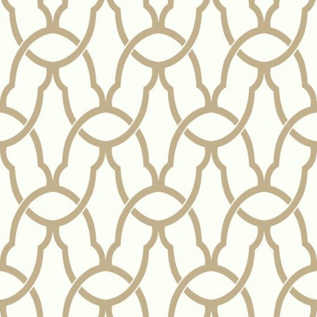 Gold Trellis Peel & Stick Wallpaper