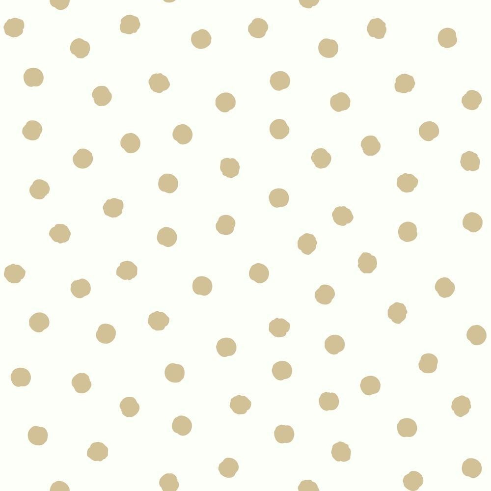 Gold Dot Peel & Stick Wallpaper