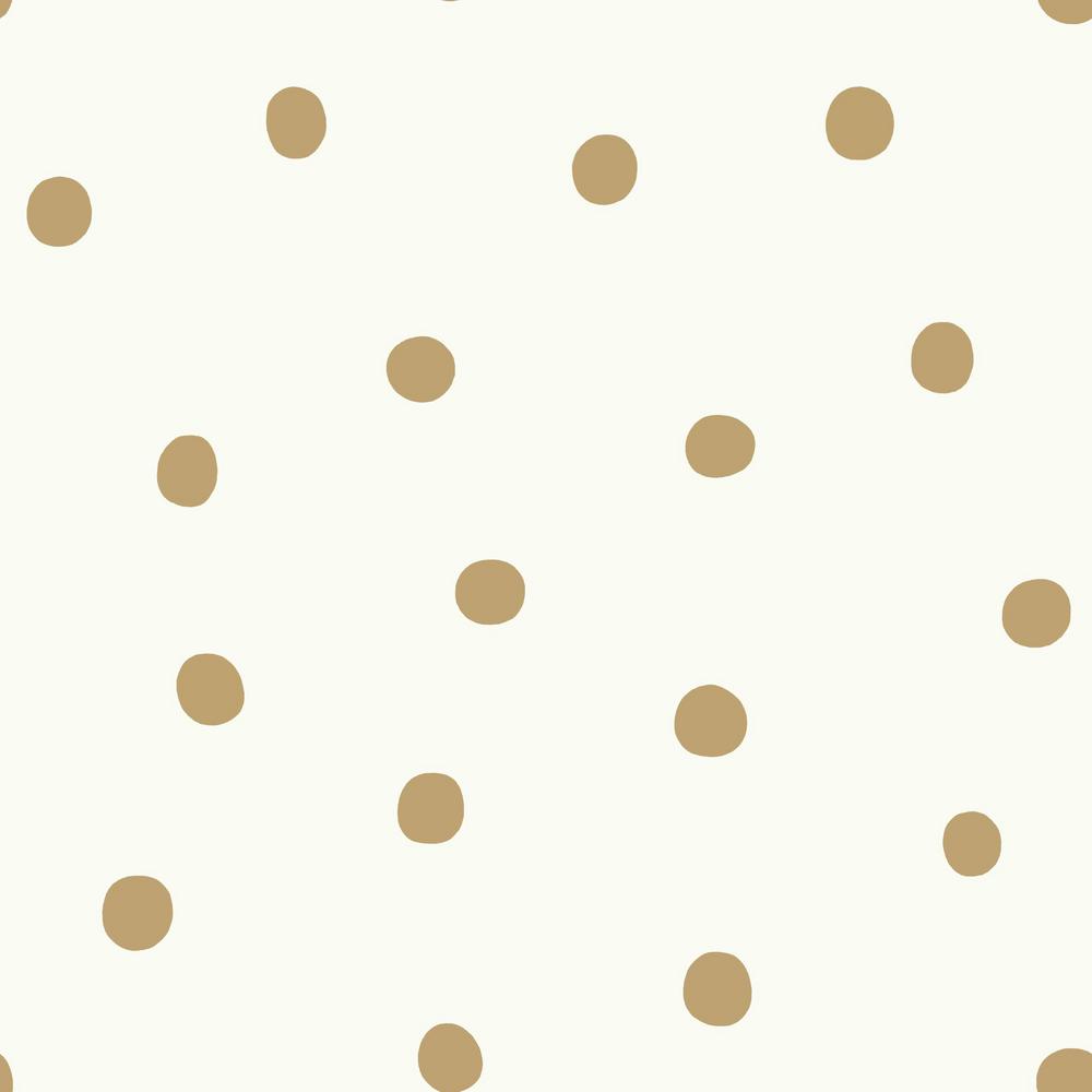 Gold Dots Peel & Stick Wallpaper