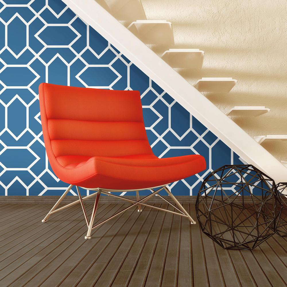 Blue Modern Geometric Peel & Stick Wallpaper