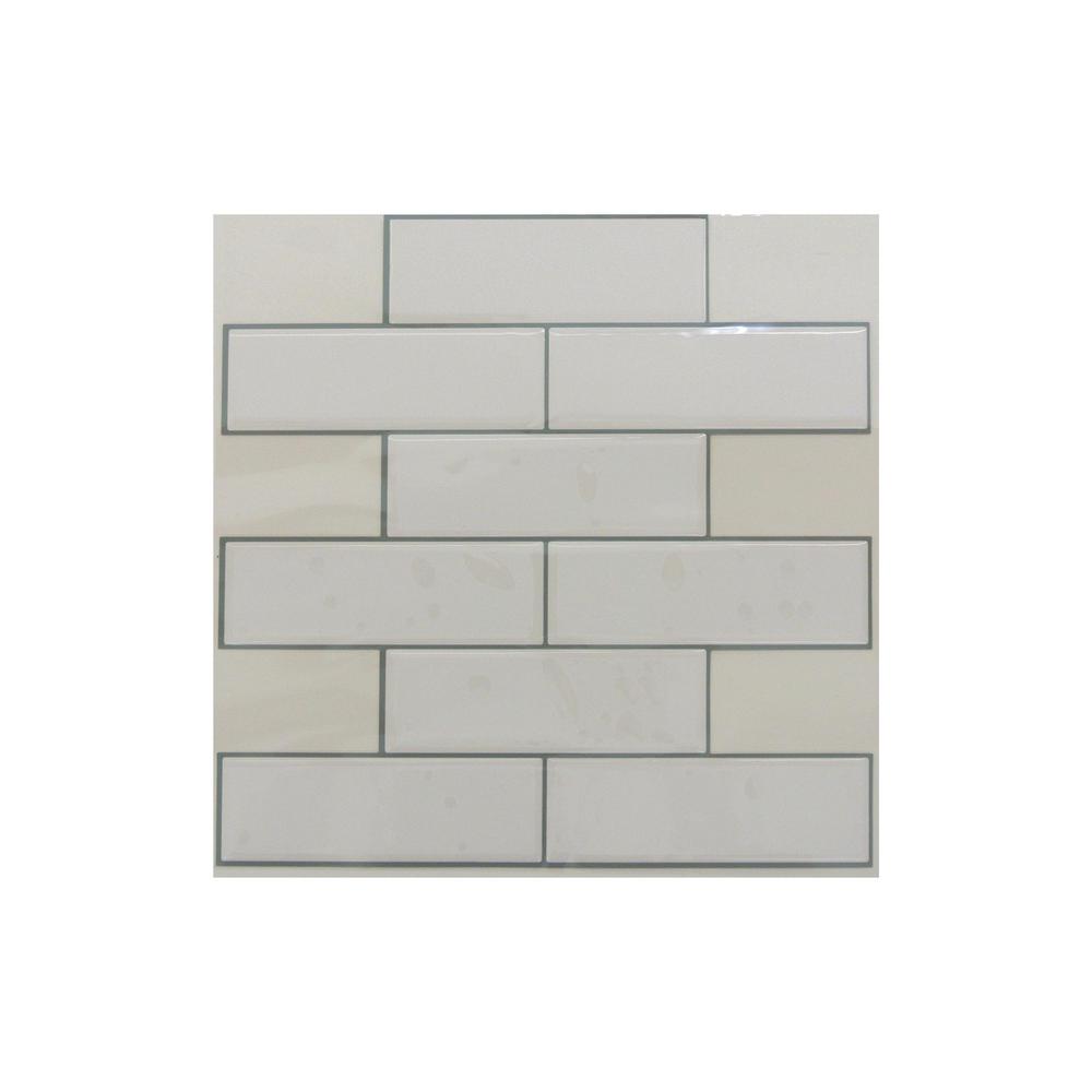White Subway Stick Tiles - Pack Of 4