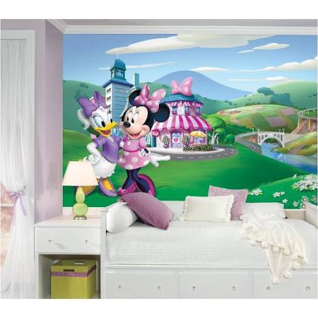 6 X 10.5 Ft. Minnie Mouse Happy Helpers Extra Large Chair Rail Prepasted Mural