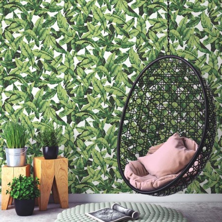 Palm Leaf Peel & Stick Wallpaper, Green