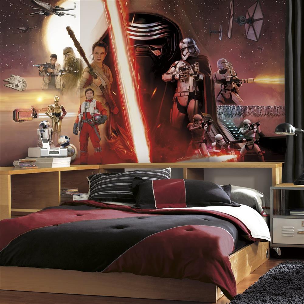 10.5 X 6 In. Star Wars The Force Awakens Ep Vii Prepasted Surestrip Mural, Multicolor