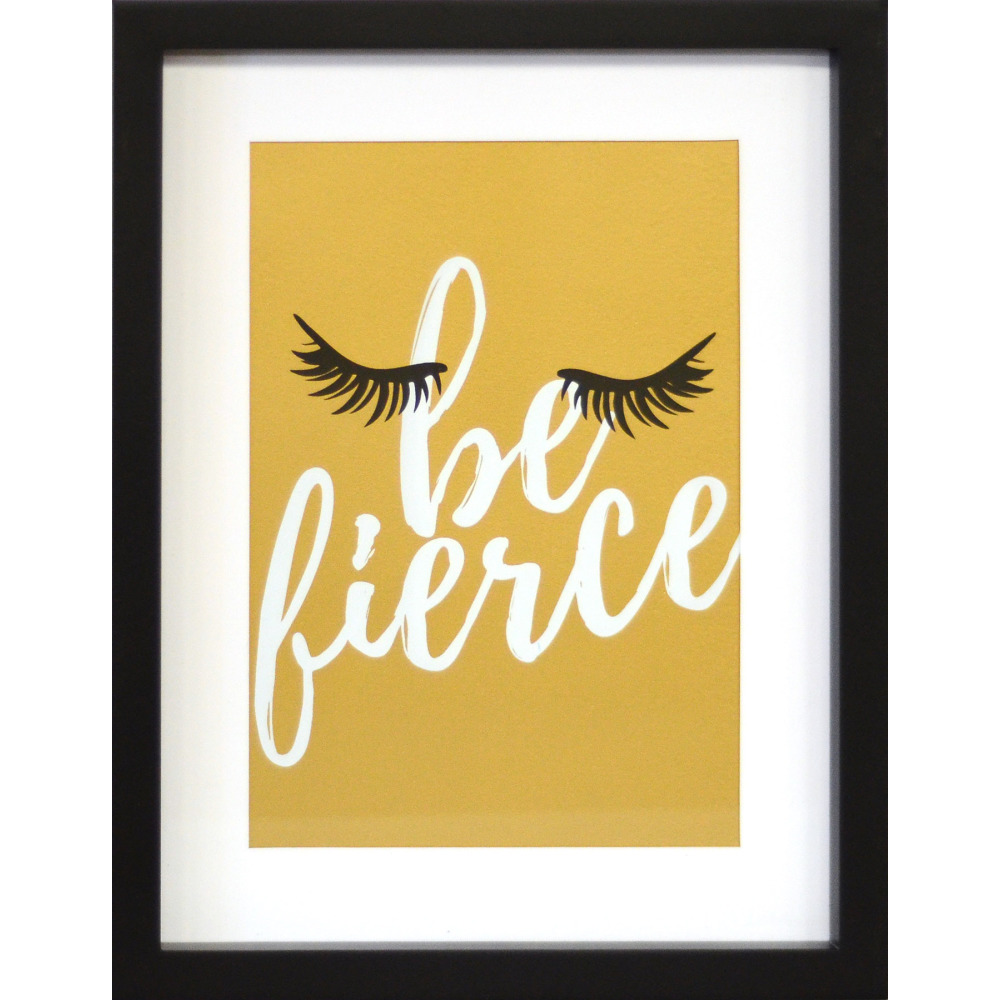 Ave10055 11 X 14 In. Be Fierce Wall Decor, Gold