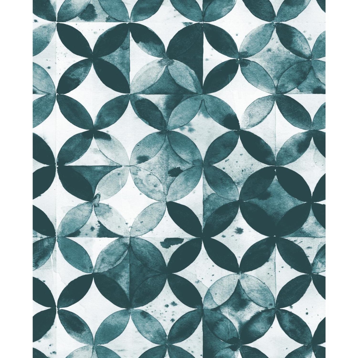 Rmk11355rl Paul Brent Moroccan Tile Peel & Stick Wallpaper, Green
