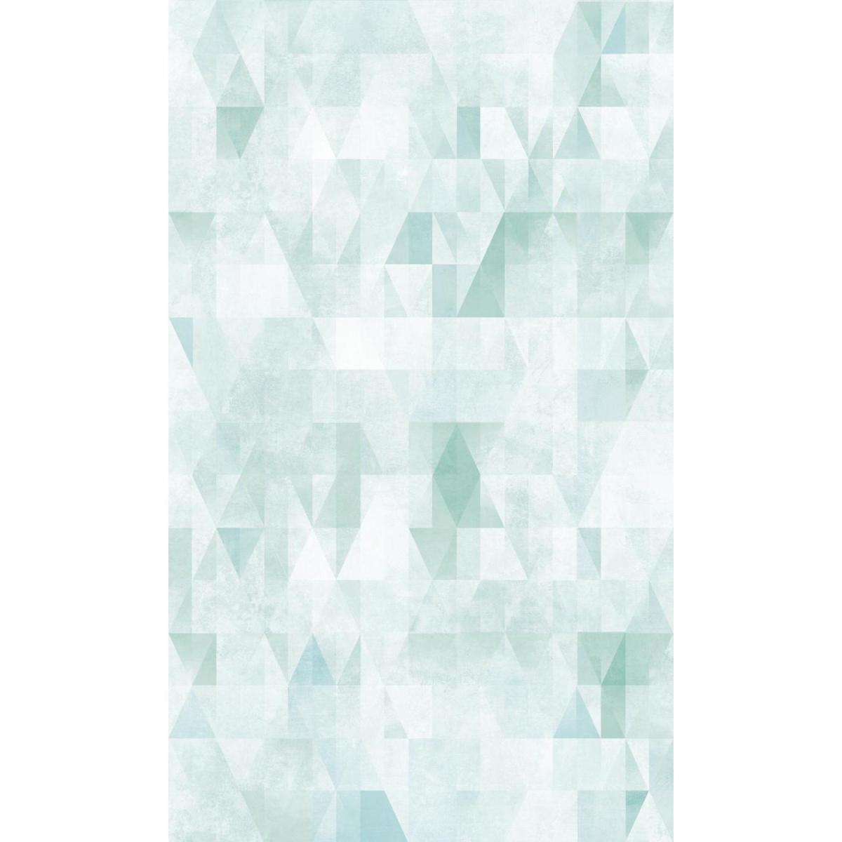 Roommate Rmk11520rl Prismatic Geo Peel & Stick Wallpaper, Green & White