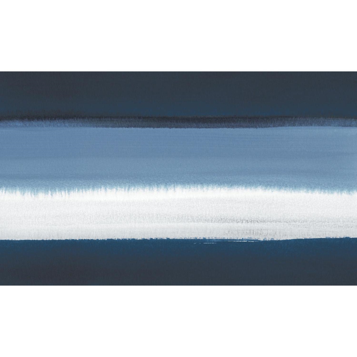 Roommate Rmk11551m Watercolor Horizon Peel & Stick Wallpaper Mural, Blue & White