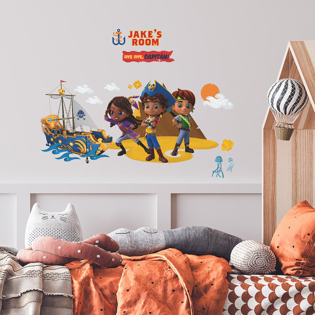 RMK5206GM Santiago Of The Seas Giant Peel & Stick Wall Decals with Alphabet