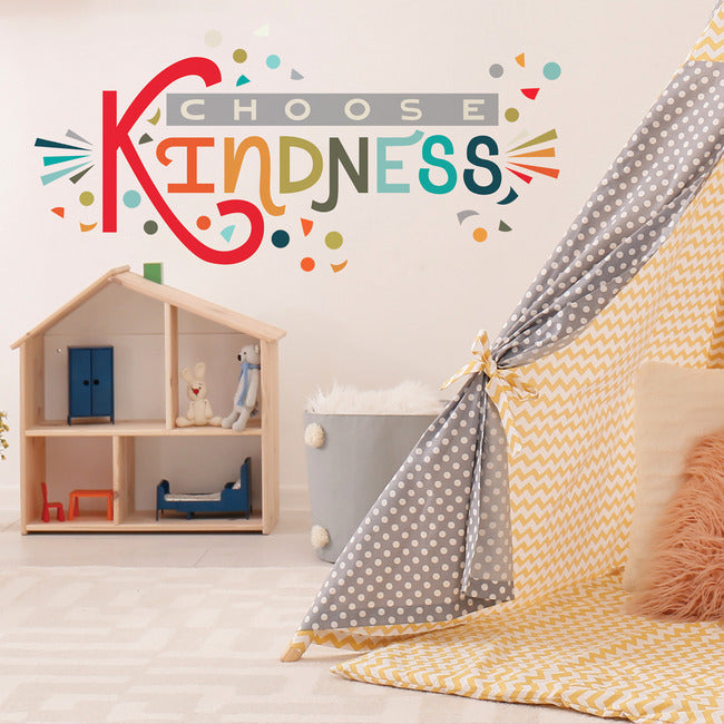 RMK5329GM 1 x 1.02-31.30 x 16.41 in. Rainbow Choose Kindness Giant Peel & Stick Wall Decal