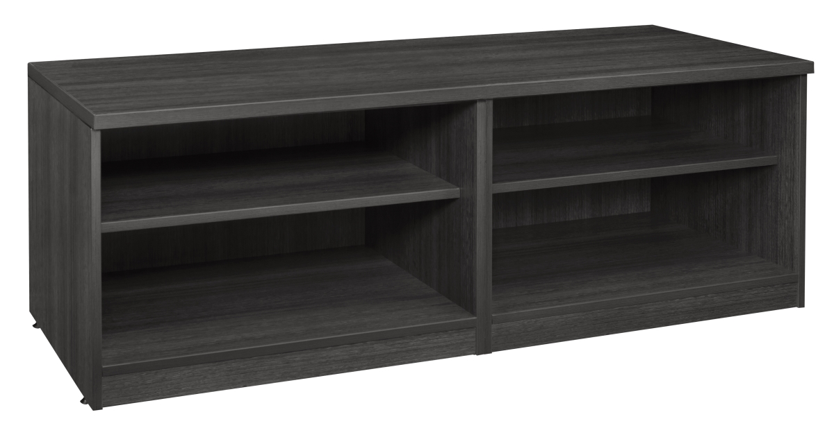 Lcsbcbc6020ag Legacy Double Open Shelf Low Credenza, Ash Grey