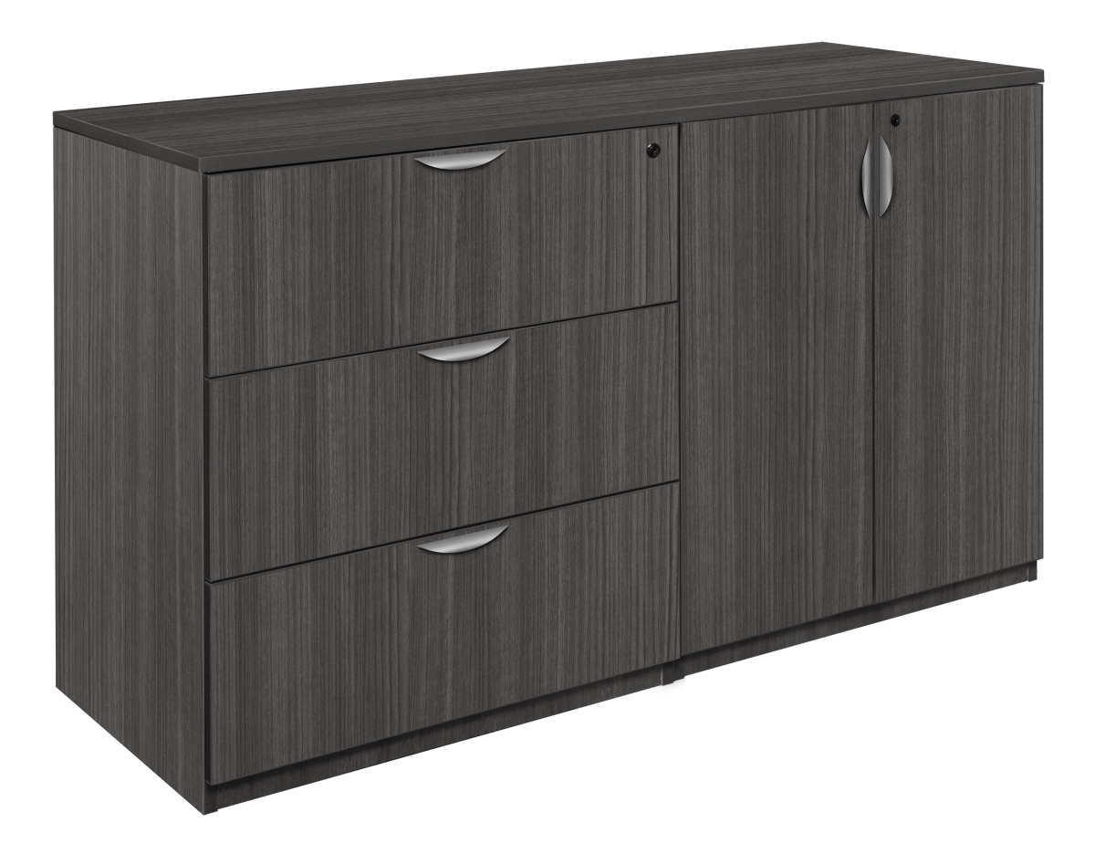 Lssclf7223ag Legacy Stand Up Side To Storage Cabinet & Lateral File, Ash Grey