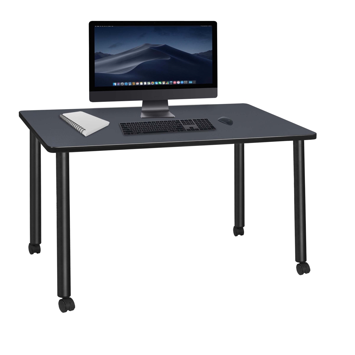 UPC 192357220139 product image for MDCL6024GYBK 60 x 24 in. Kee Mobile Desk, Grey & Black | upcitemdb.com