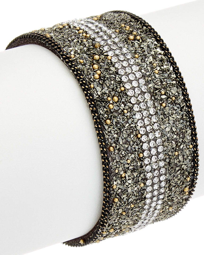 610211411030 Crystal Cuff Bracelet - Gold