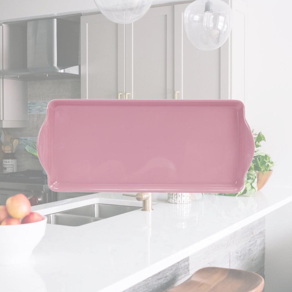Picture of Reston Lloyd Melamine Plastic Tidbit Tray, BPA-Free, Food Safe, Multipurpose Platter Serving Tray, Bathroom/Table Organizer