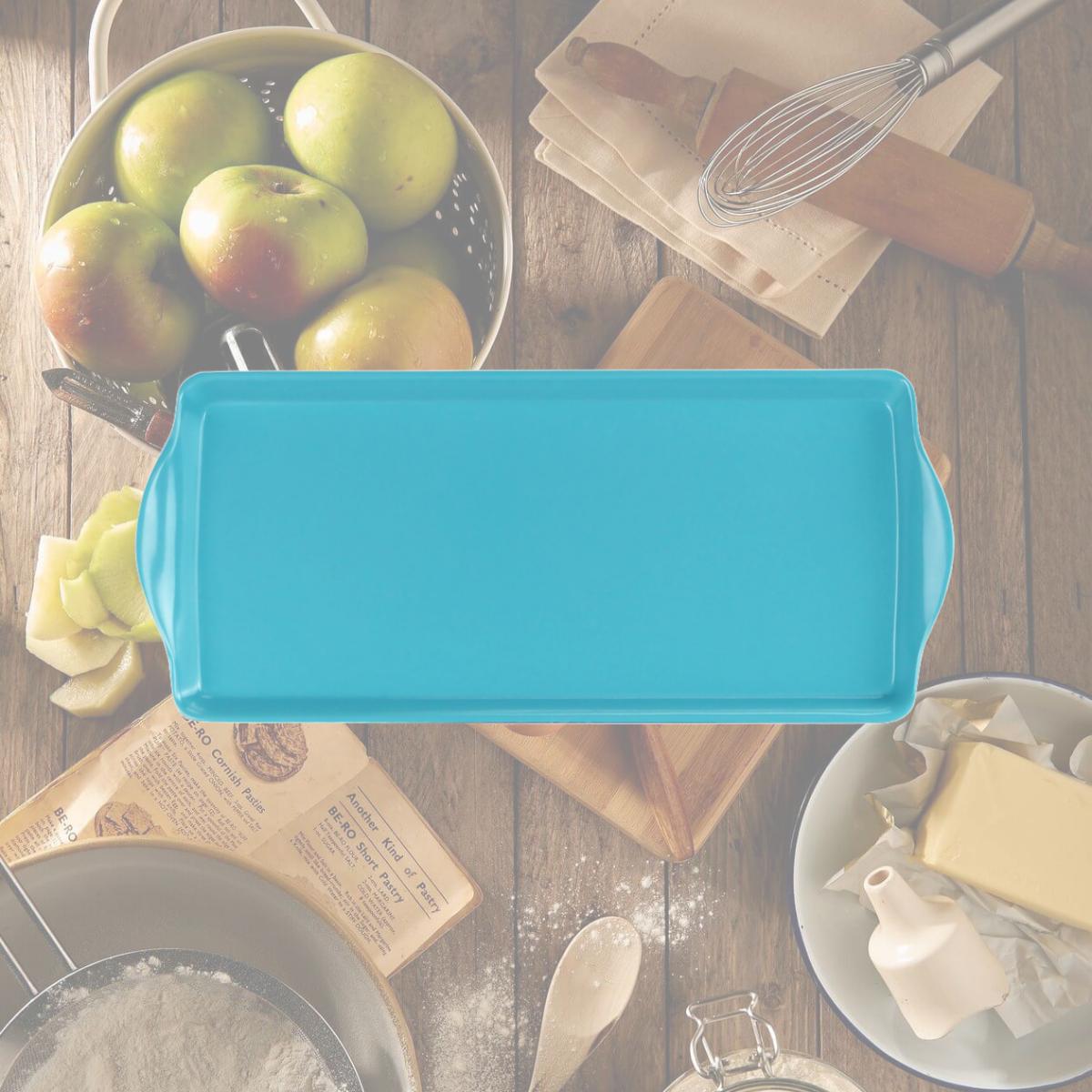 Picture of Reston Lloyd Melamine Plastic Tidbit Tray, BPA-Free, Food Safe, Multipurpose Platter Serving Tray, Bathroom/Table Organizer