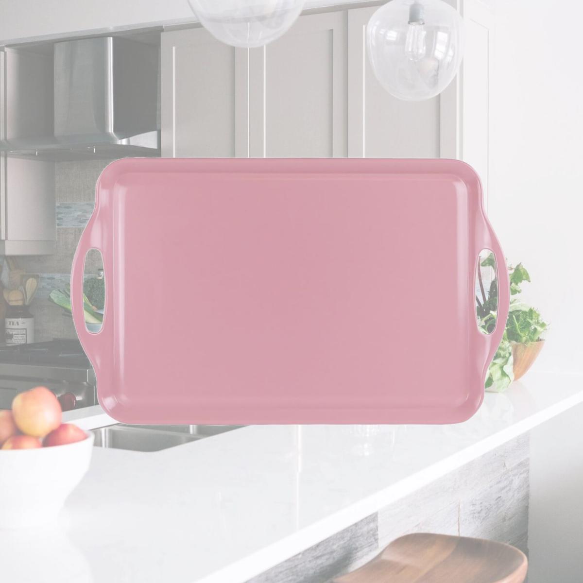 Picture of Reston Lloyd Multi-Purpose 18" Rectangle Melamine Plastic Handled Tray