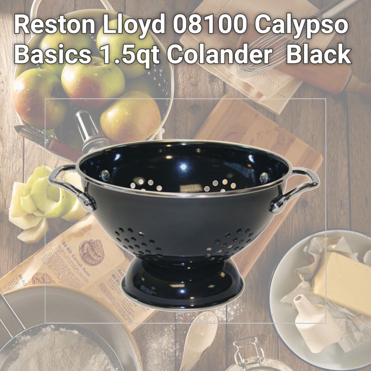 Picture of Reston Lloyd 08100 Calypso Basics 1.5qt Colander  Black 