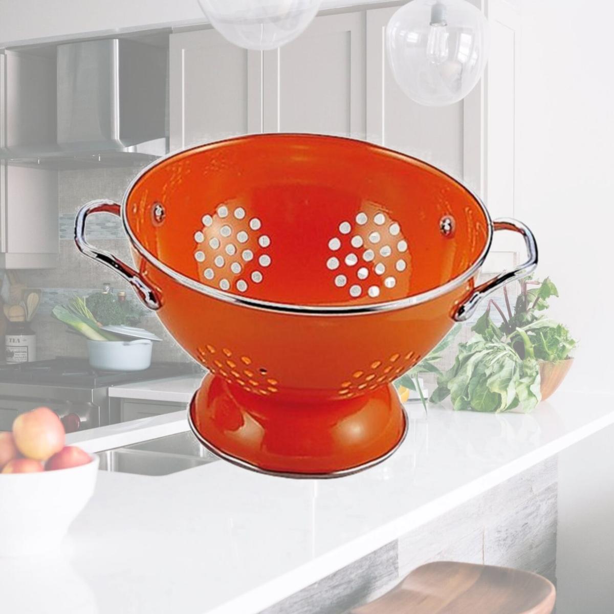 Picture of Reston Lloyd 08500 Calypso Basics 1.5qt Colander  Orange