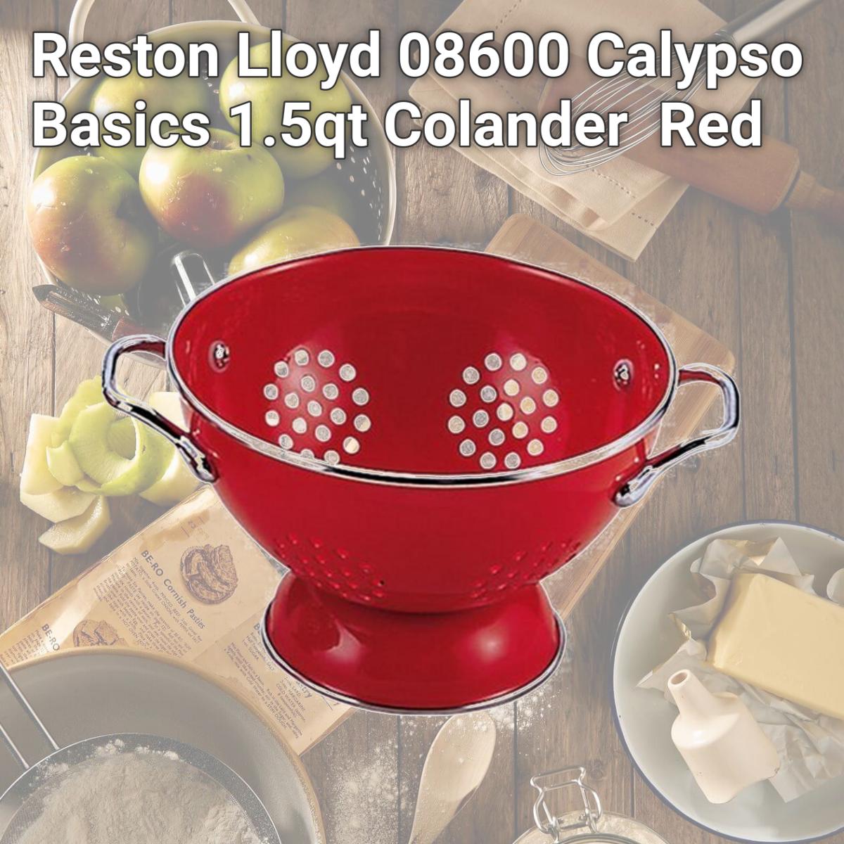 Picture of Reston Lloyd 08600 Calypso Basics 1.5qt Colander  Red 