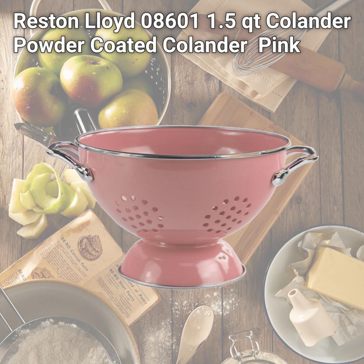 Picture of Reston Lloyd 08601 1.5 qt Colander Powder Coated Colander  Pink