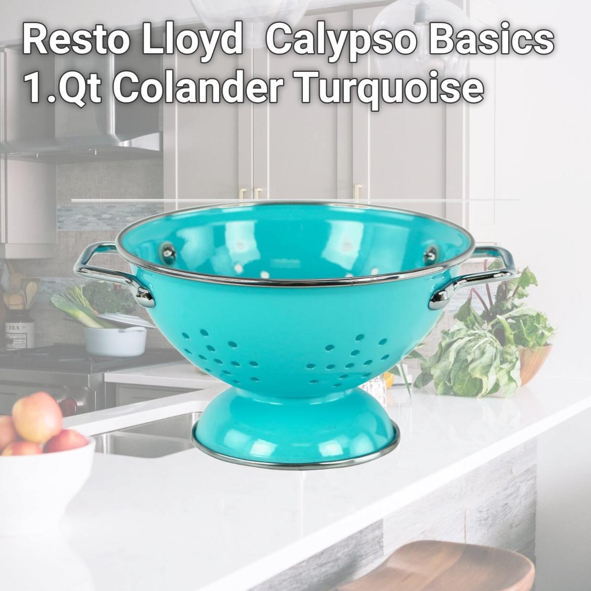 Picture of Resto Lloyd 18702 Calypso Basics 1.Qt Colander Turquoise 