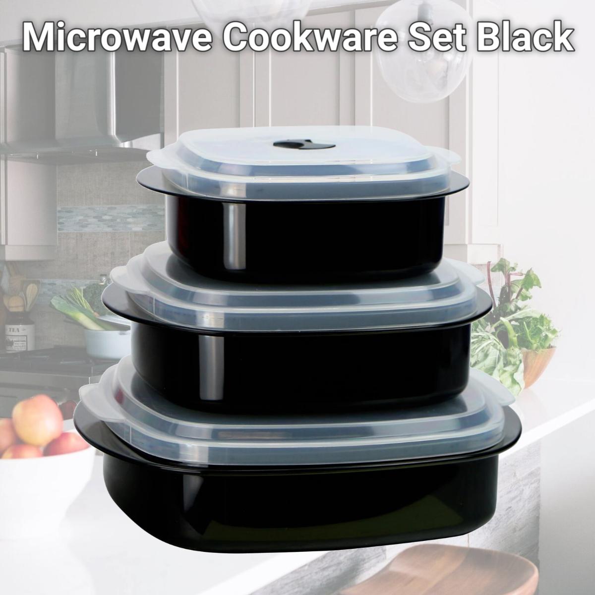 Picture of Reston Lloyd 20100 Microwave Cookware Set  Black 