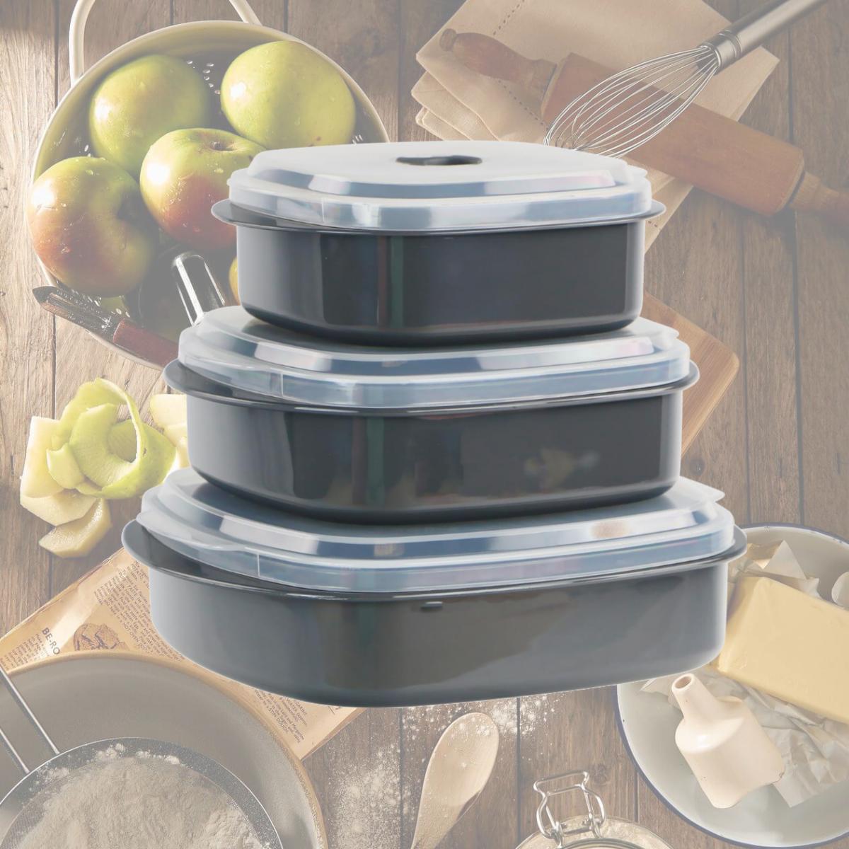 Picture of Reston Lloyd 20110 Microwave Cookware Set Gray